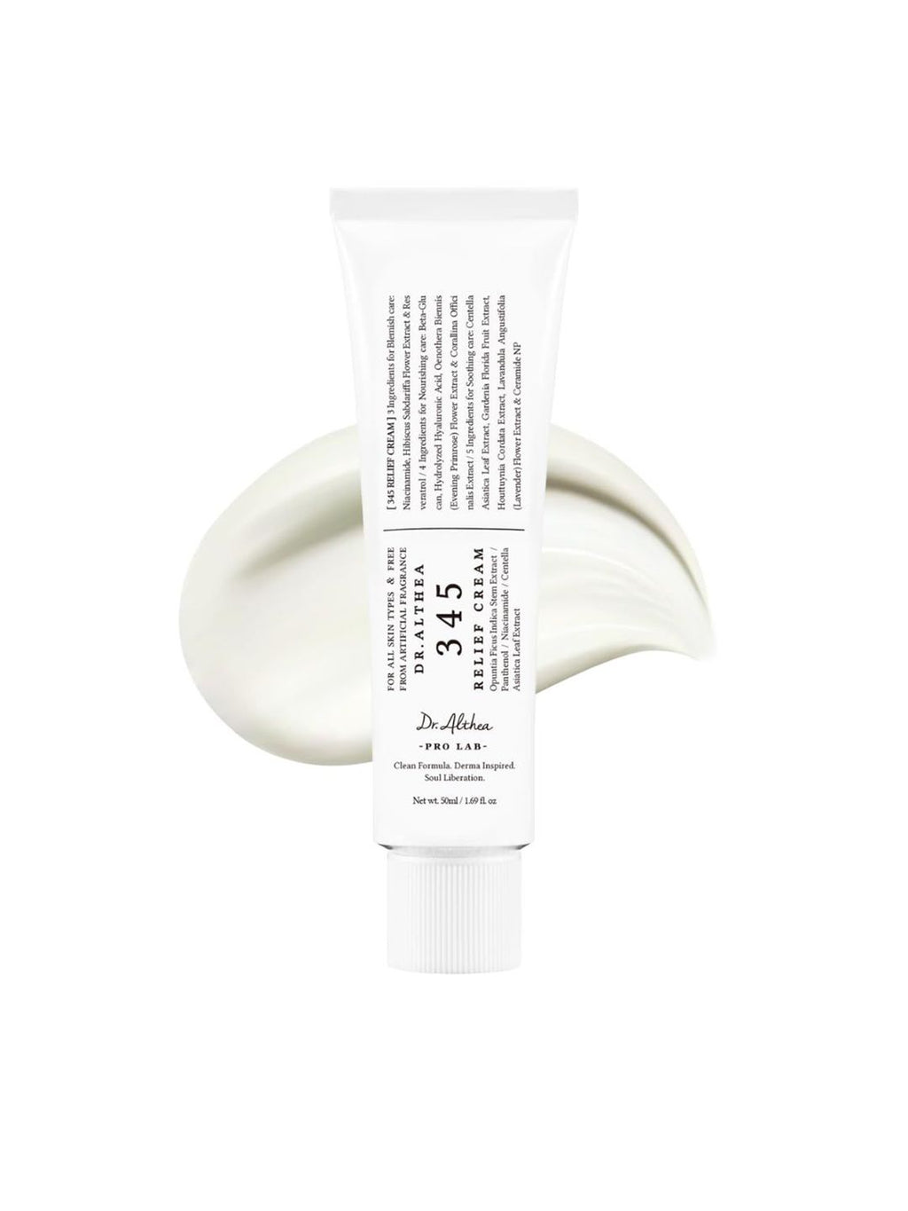 Dr.Althea 345 Relief Cream For Glass Skin: Soothing & Barrier Repair Cream with power of Niacinamide & Panthenol